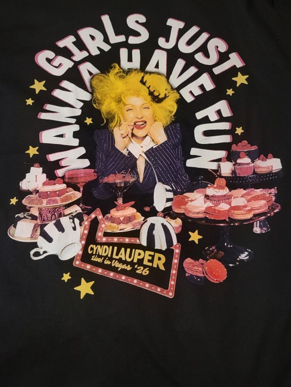 Cindy Lauper 2026 Las Vegas Tour Tshirt M size